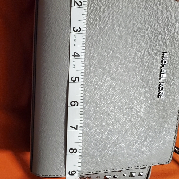 Michael Kors Grey Studded Crossbody - Picture 4 of 7